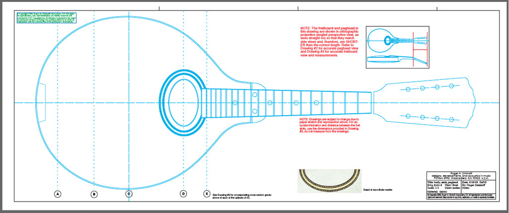 A1 mandolin blueprints | making an A1 mandolin | A1 mandolin drawings ...