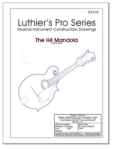 H4 Mandola ProSeries Drawings - full-size